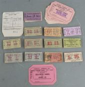 Approximately 100 Liverpool Overhead Railway tickets, including workman's and early morning return