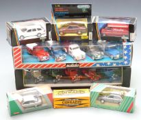 Eight diecast model vehicles and vehicle sets including Solido L'Age D'Or, Schabak etc, all in