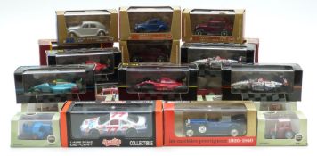 Twenty-three diecast model vehicles comprising eight Oxford Commercials farm vehicles, seven Onyx