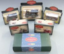 Six Corgi Vintage Glory of Steam 1:50 scale diecast model vehicles including Premium Edition Garrett