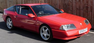 1990 Renault Alpine 2500cc V6 GTA turbo, registration number G519 ATP, driven by the vendor around