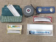 Harmonica Super Vamper 1, Hohner Band, The Super Harmonica, Harmony and a Mitchell 710 fly fishing