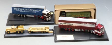 Four diecast model vehicles comprising Corgi Eddie Stobart Ltd 1:50 scale Albion (LAD) 6 Wheel