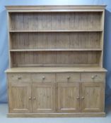 A four drawer pine dresser, W180 x D52 x H202cm