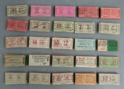 Approximately 250 Liverpool Overhead Railway tickets, including monthly return, first class and