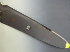 Single propeller blade dated 1993 to base, with Dowty label to blade, length 170cm, by repute ex