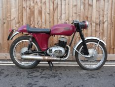 1966 Cotton Y5 Continental Villiers twin cylinder two stroke motorbike, registration number VAM 59D,