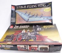 Two ERTL AMT model kits 1:25 scale A Classic Masterpiece The General Steam Locomotive 8124 and 1: