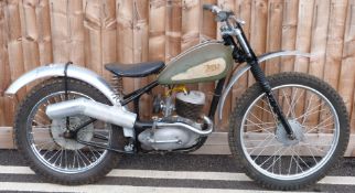 BSA Bantam rigid trials motorbike built by Lionel Wyer at Whitminster Garage who was a works rider