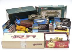 A collection of Corgi, Matchbox, Dinky Toys and similar diecast model vehicles including military