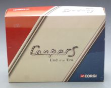 Corgi Cooper S End of an Era diecast model car set, cc99109, in original box.