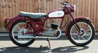 1958 BSA Bantam D5 175cc motorbike, age related registration number 428 XVF issued April 2019,