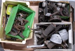 Motorbike parts including gears, rockers and levers