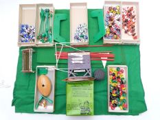 Over 14 Subbuteo table soccer and table rugby teams together with various accessories, some in