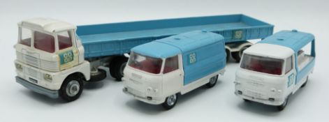 Three Corgi Toys and Corgi Major Toys promotional issue diecast model Co-Op vehicles Scammell and