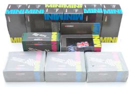 Eleven Corgi Mini 1:36 scale diecast model cars, all in original display boxes.