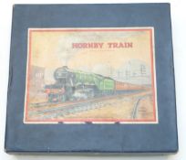 Hornby 0 gauge clockwork train set with LNER 460 locomotive, in original box.