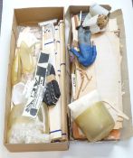 Large wooden model aeroplane kit with extra parts