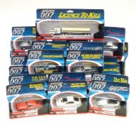 Twenty-two Corgi James Bond 007 diecast model vehicles, all in original display boxes.
