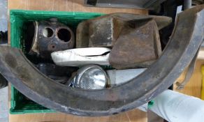 Motorbike parts including tinware, panels and tool boxes