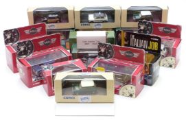 Sixteen Corgi diecast model Mini cars including The Italian Job, Eddie Stobart etc, all in