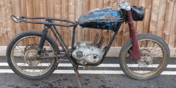 Cotton Double Gloucester Villiers twin cylinder two stroke engined motorbike, frame number 60560