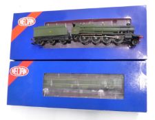Two Heljan 00 gauge model railway locomotives GWR 2-8-0 4704 4780 and Class 128 DPU Parcels