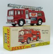 Dinky Toys diecast model Merryweather Marquis Fire Tender with operating water pump, metallic red