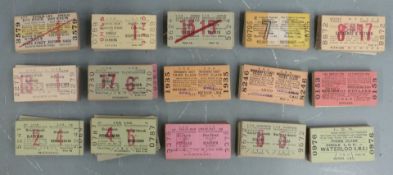 Approximately 120 Liverpool Overhead Railway tickets, including first class and monthly return
