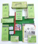 A collection of Subbuteo teams and accessories including live action Corner Kickers and Throw-In-