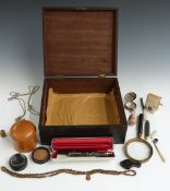 Collectables including Vacuumatic and Parker Victory fountain pens, 1918 ministry marked compass,