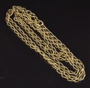 A 9ct gold curb link necklace, 4.8g, length 62cm