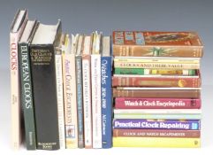 A collection of clock and clock repairing books to include Britten's Old Clocks and Watches and