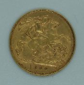 1906 Edward VII gold half sovereign