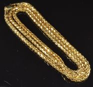 A 9ct gold necklace, 5.6g, length 50cm