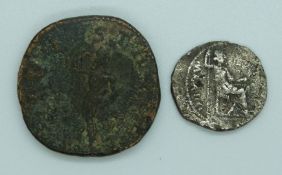 Roman Empire bronze Sestertius coin of Gordian III 238-244AD. Liberty reverse, diameter 30mm,