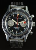 Nivada Grenchen Chronomaster Aviator Sea Diver gentleman's chronograph wristwatch ref. 85004 with