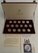 Royal Mint 'The Royal Marriage Commemorative Coin Collection' comprising 16 silver crowns 1981, in