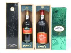 Two bottles of Dow's Christmas Reserve Port, one 50cl the other 75cl, both 20% vol in presentation