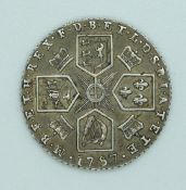 George III 1787 sixpence, semee of hearts reverse, VF+