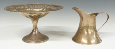 Edward VII hallmarked silver tazza, Sheffield 1906, maker Harrison Brothers & Howson, diameter 13.