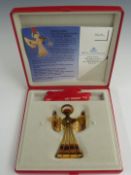 Georg Jensen for Royal Copenhagen cased 1989 Christmas mobile / decoration, width of case 16cm