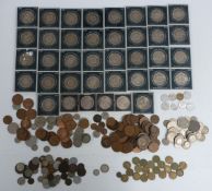 A collection of overseas coinage, 19thC onwards, to include Germany, USA, Italy, Norway, Irish