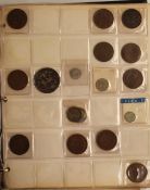 A large amateur coin collection in an album, comprising world coinage, some uncirculated examples,