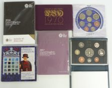 Royal Mint UK coin sets to include 1970, 1993, 1994, 2007, 2016 and 2017 definitve set