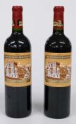 Two bottles of Chateau Ducru-Beaucaillou 2001 Saint-Julien Grand Cru Classé red wine 75cl 13% vol.