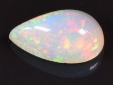 A loose 9.28ct pear cut opal cabochon