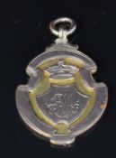 A 9ct gold fob, 7.4g