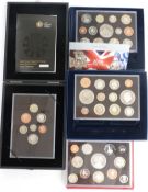 Royal Mint proof coin sets comprising 2005, 2006, 2007 and 2008