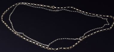 Two 9ct gold necklaces, 4.2g